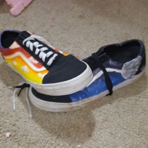 Custom painted old school vans
